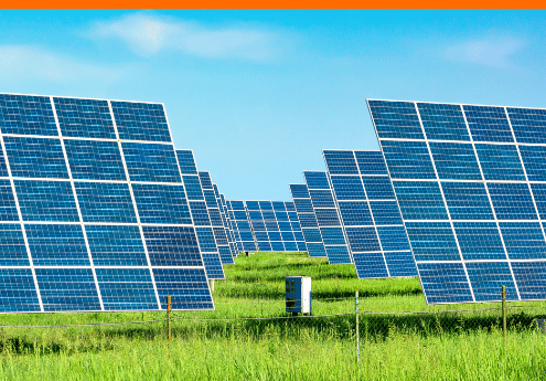 Photovoltaikanlage in Österreich auf einer Freifläche